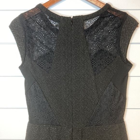 The Kooples Black Crepe and Lace Dress - Picture 6 of 16